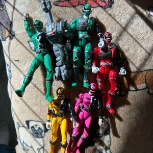 2004 Bandai SPD Light Patrol Power Rangers  5.5" Action Figures Lot 5